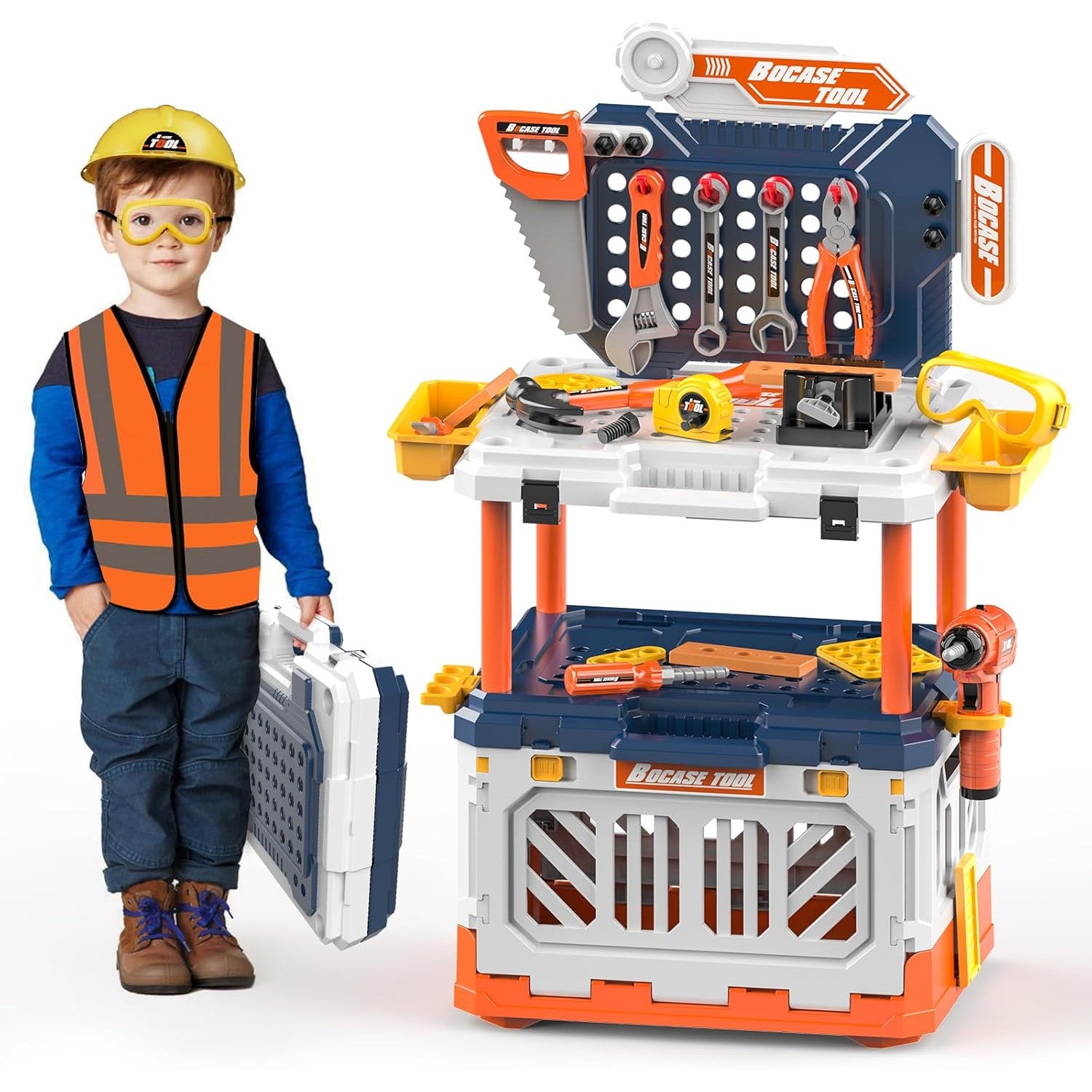 Banc de Lucru Copii 4 in 1 Kidprotect My HandyHero Workbench Banc de Lucru Copii 4 in 1 Kidprotect My HandyHero Workbench
